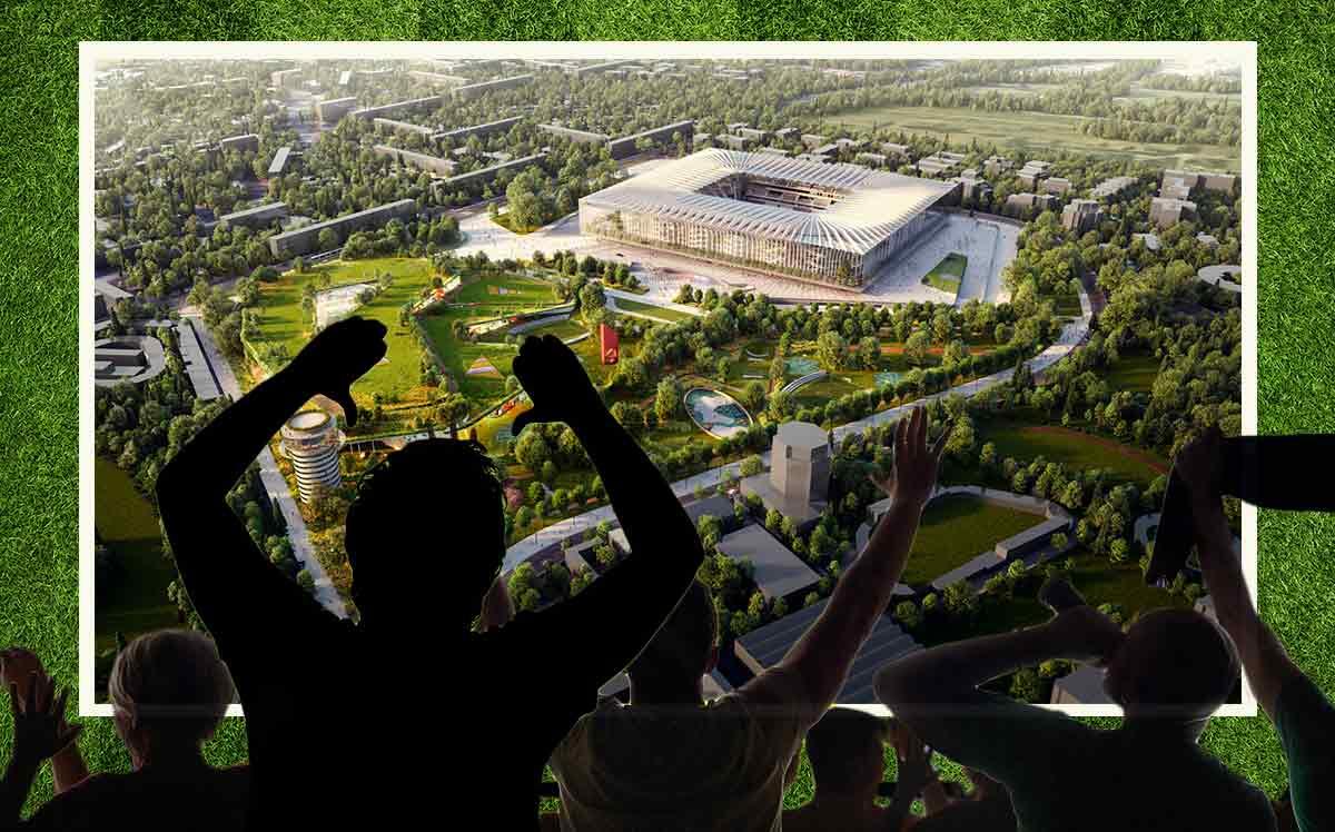 Rendering of the new San Siro Stadium (Populous, iStock)