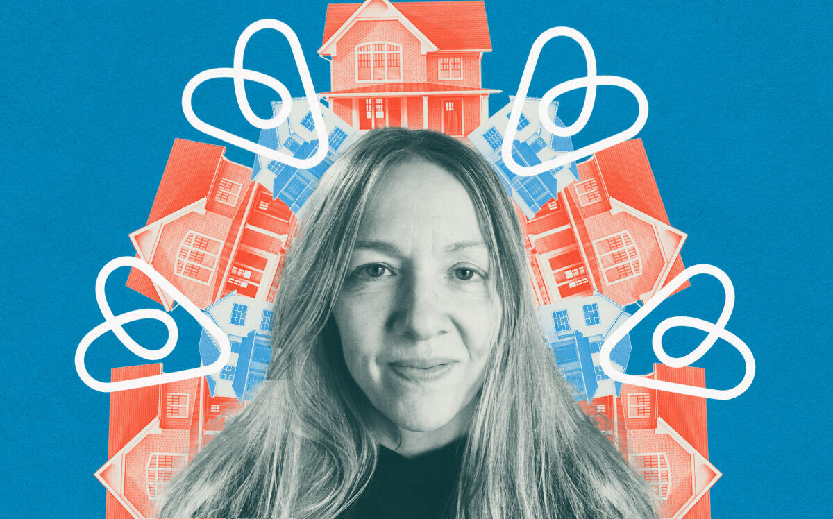 Former Hudson Common Council member Rebecca Wolff (Facebook, iStock, DesignStudio/Public domain/Wikimedia Commons, Illustration by Kevin Cifuentes for The Real Deal)