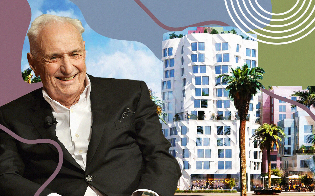 Frank Gehry and the Ocean Avenue Project (Getty, Ocean Avenue Project, iStock)