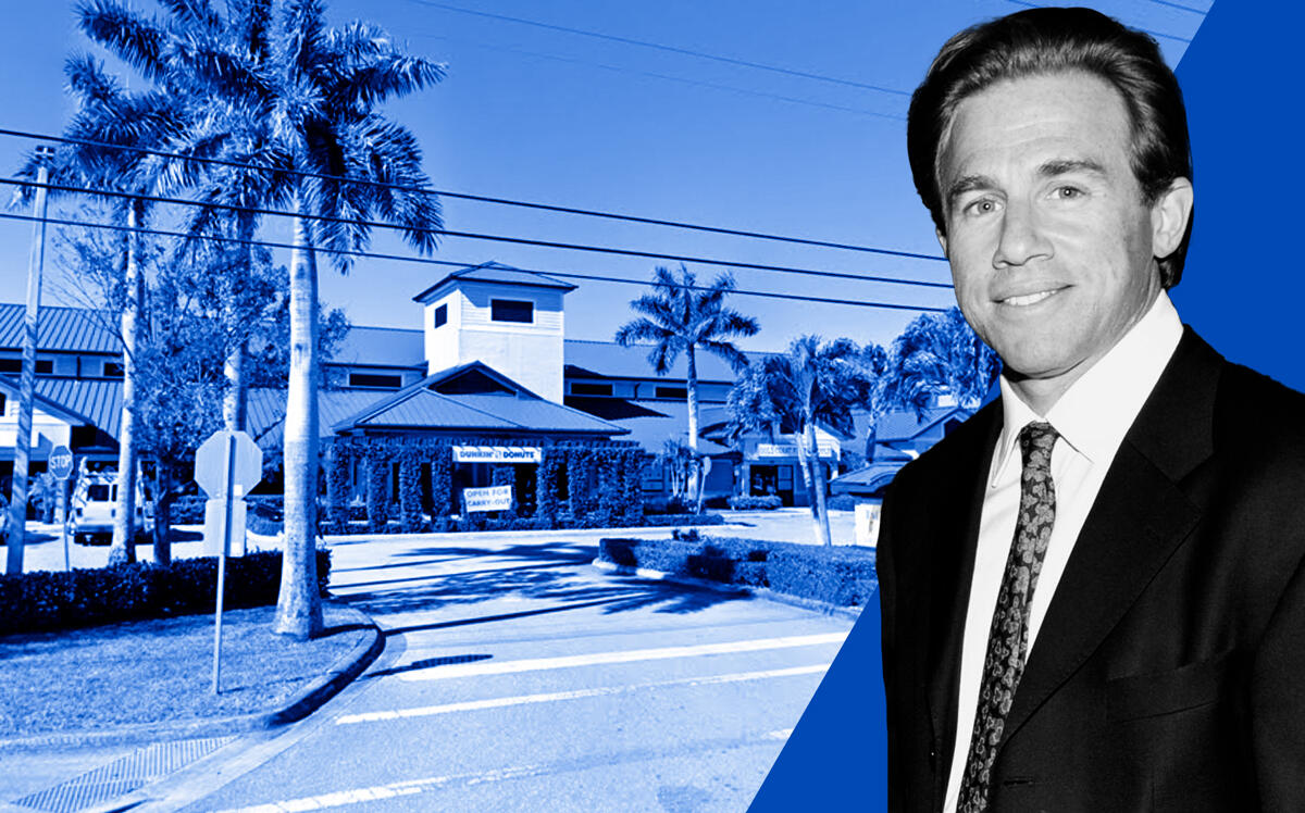 Worth Capital’s Charles “Rusty” Holzer and 13501 South Shore Boulevard in Wellington (Getty, Google Maps)
