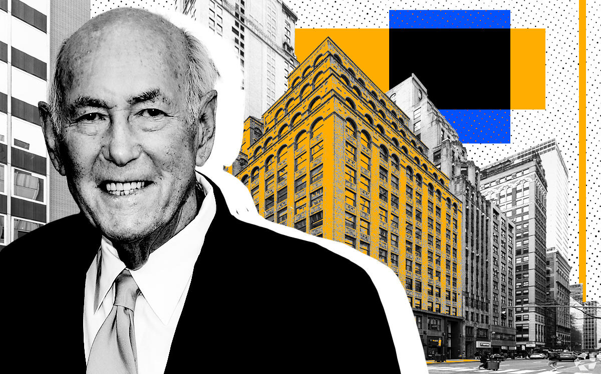 ABS Partners Real Estate founder Earle Altman and 270 Madison Avenue (ABS Partners, LoopNet, iStock)