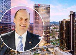 KBS CEO Marc DeLuca and Union Bank Plaza at 445 S Figueroa Street in Los Angeles (Loopnet, LinkedIn)