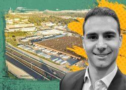 Faropoint Senior Vice President Jacob Rich and warehouses in the DFW area (LinkedIn, iStock)