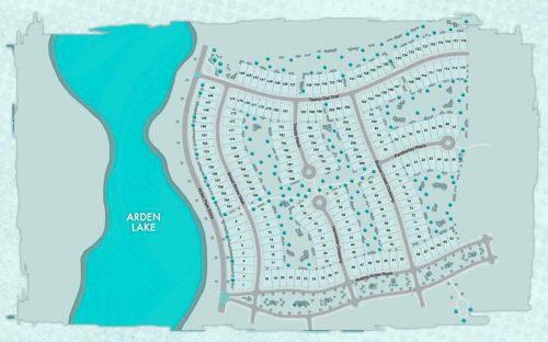 A GL Homes’ map of its portion of home development sites at Arden (GL Homes)