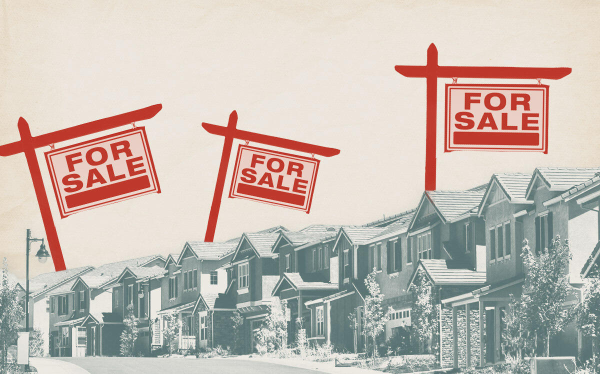 For Sale signs. Northern California homes. (iStock)