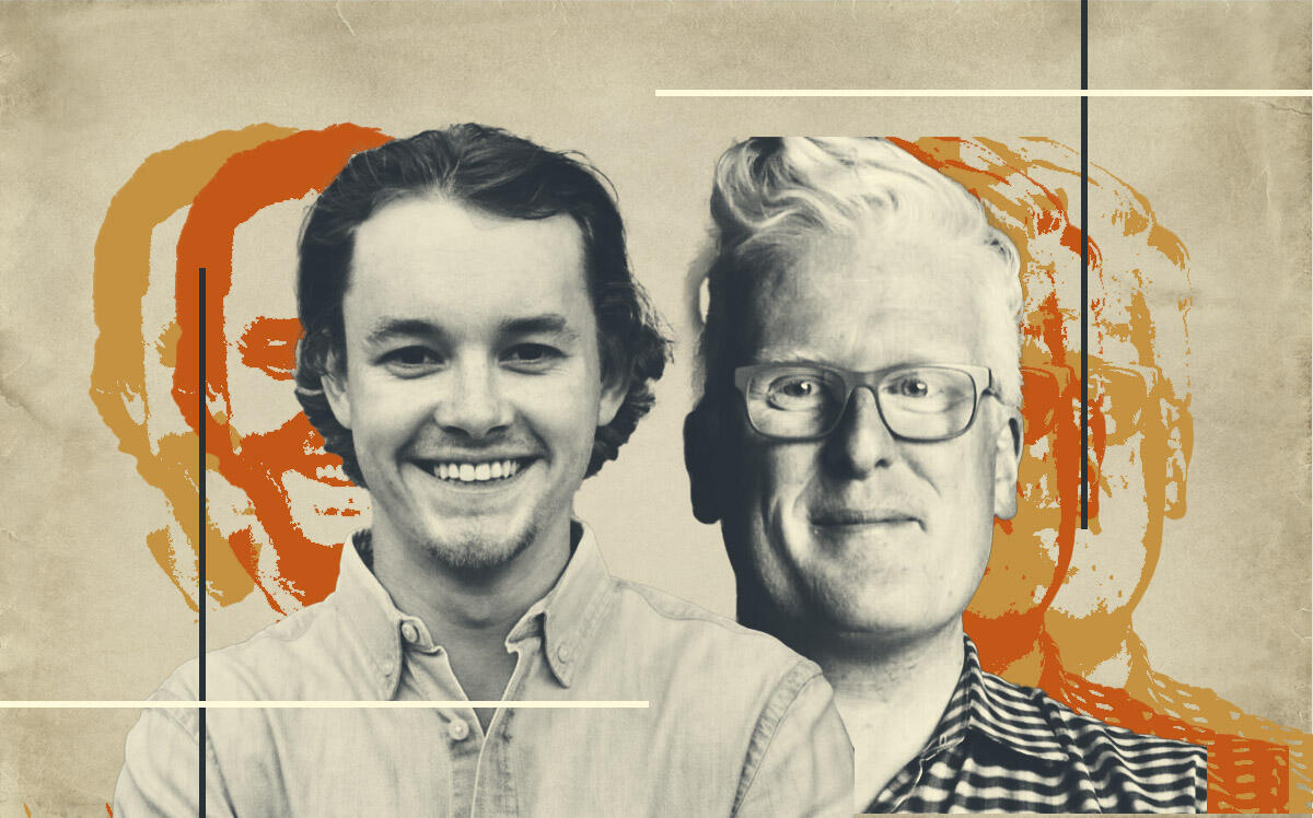 Stake co-founders Rowland Hobbs and Jimmy Jacobson (LinkedIn, iStock)