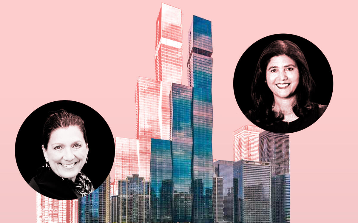 St. Regis Chicago at 363 East Wacker Drive with Leila Zammatta of Magellan Realty and Lina Shah of Coldwell Banker Realty (Magellan, Coldwell)