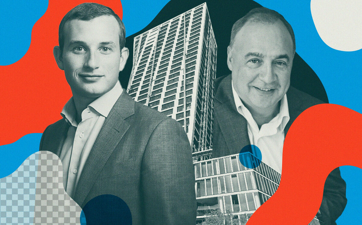 Witkoff's Alex Witkoff and Access Industries' Len Blavatnik with 76 11th Avenue (Witkoff, Access Industries, Google Maps, iStock)