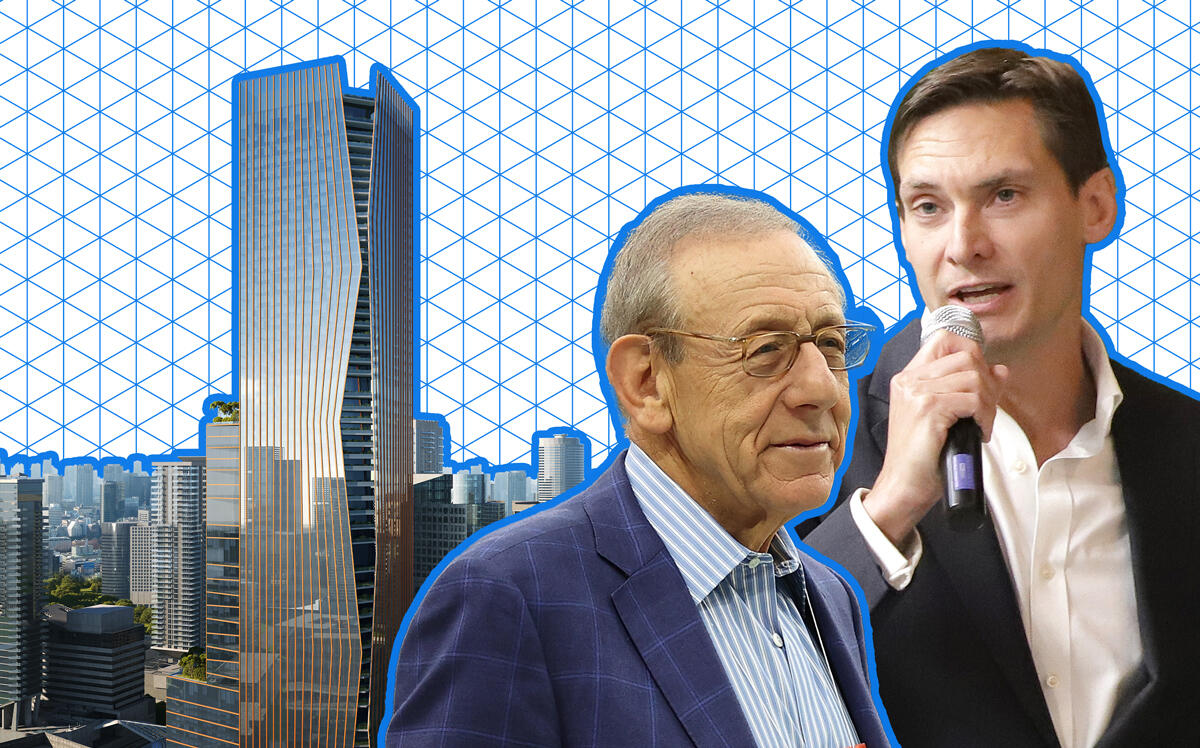 Related's Stephen Ross, Swire's Kieran Bowers and a rendering of One Brickell City Centre (Getty, Swire Properties)