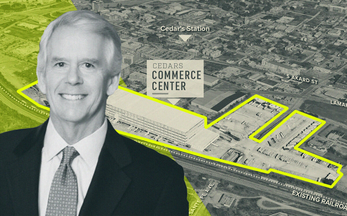 Logistics Real Estate's Steve Layton with proposal for Cedars Commerce Center (LinkedIn, CBRE LBA Logistics)