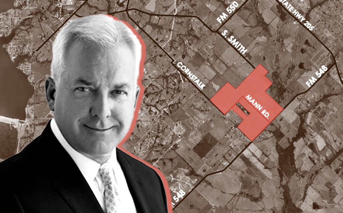 Tellus' Craig Martin and a map of the site (Tellus, Business Wire)