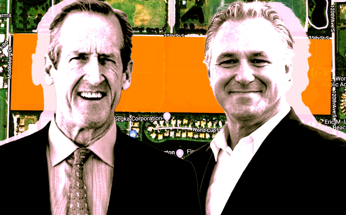 From left: United States Polo Association Chairman Stewart Armstrong (buyer) and Mark Bellissimo (seller) (USPA, LinkedIn/Mark Bellissimo, Google Maps)