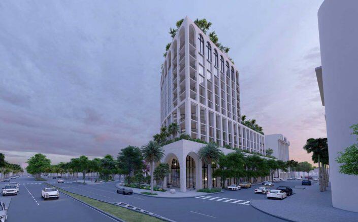 A rendering of the Ponce Park Residences (Oppenheim Architecture)