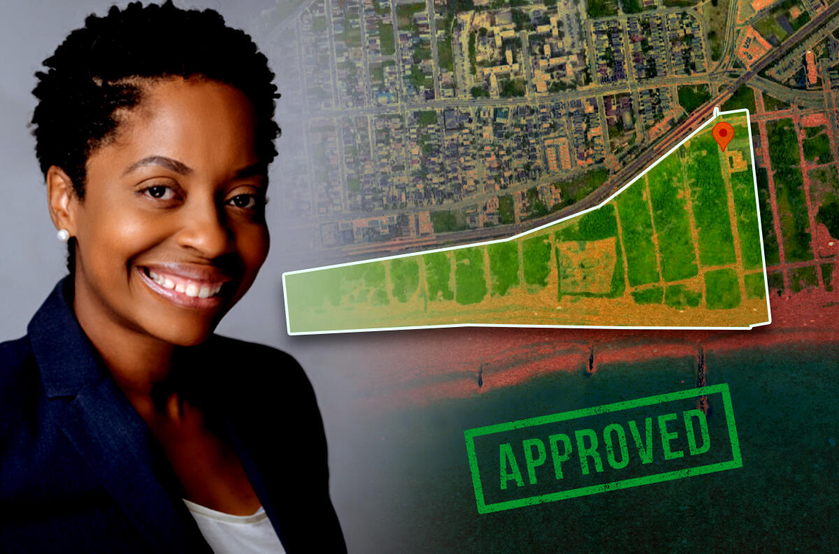 Councilmember Selvena Brooks-Powers with Beach 35th Street and Beach 50th Street