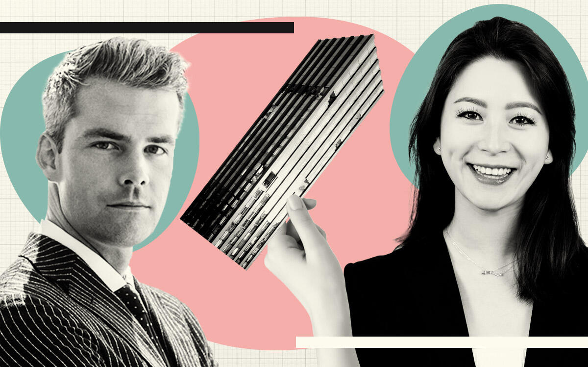 277 Fifth Avenue, Serhant's Ryan Serhant and Maggie Wu (Illustration by Kevin Cifuentes for The Real Deal with Serhant, Getty Images, The Penthouses at 277 Fifth Ave)