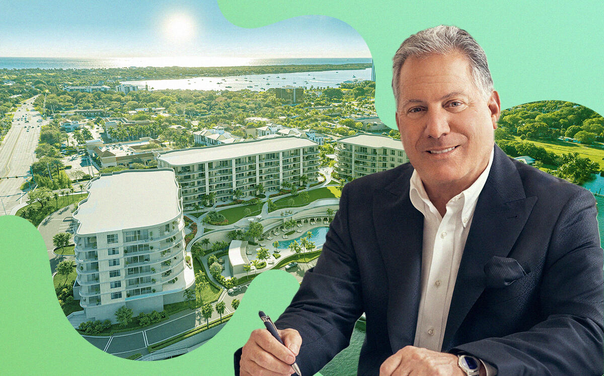 Dan Catalfumo with Renderings of Ritz-Carlton Residences, Palm Beach Gardens (Landing at PGA Waterway)