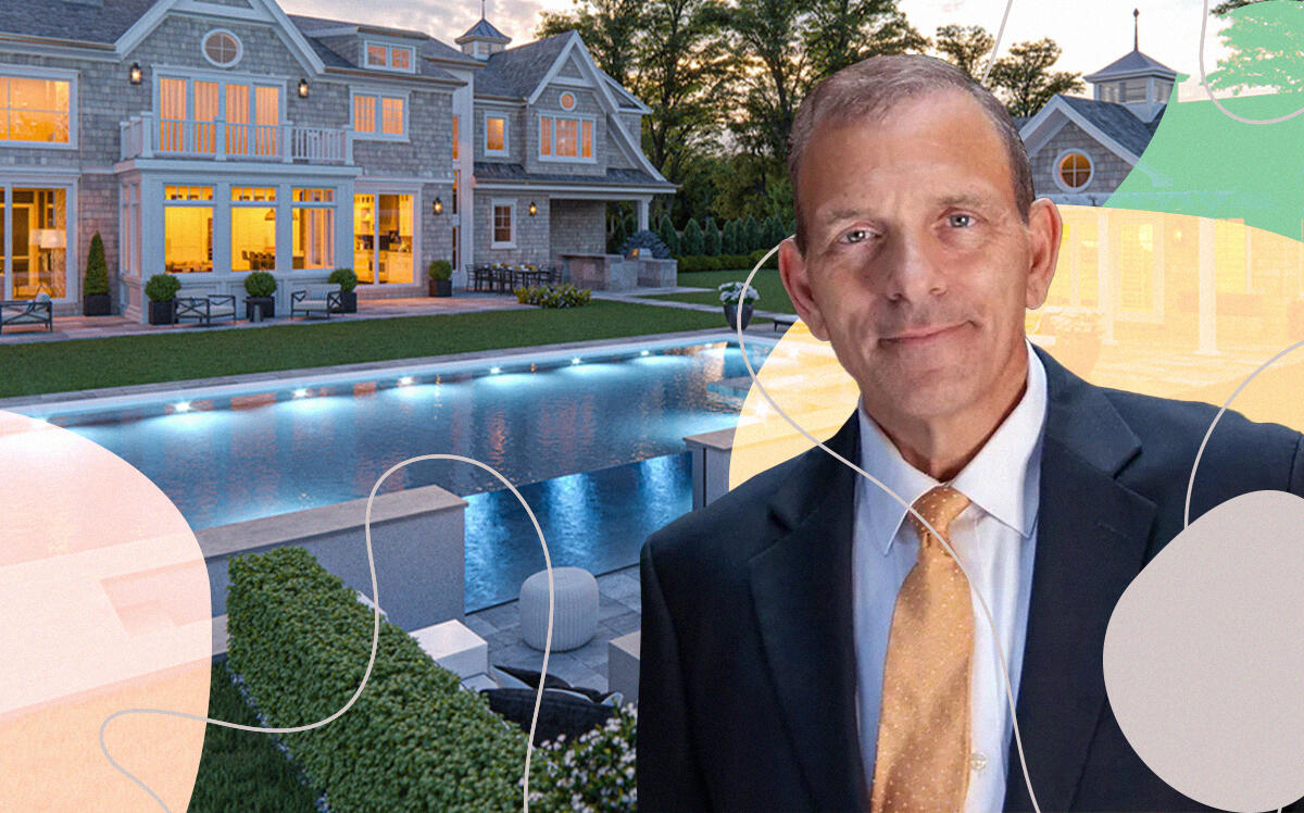 Hamptons Luxury Estates' Yale Fishman with 63 Duck Pond Lane (Hamptons Luxury Estates, Illustration by The Real Deal with Getty Images)