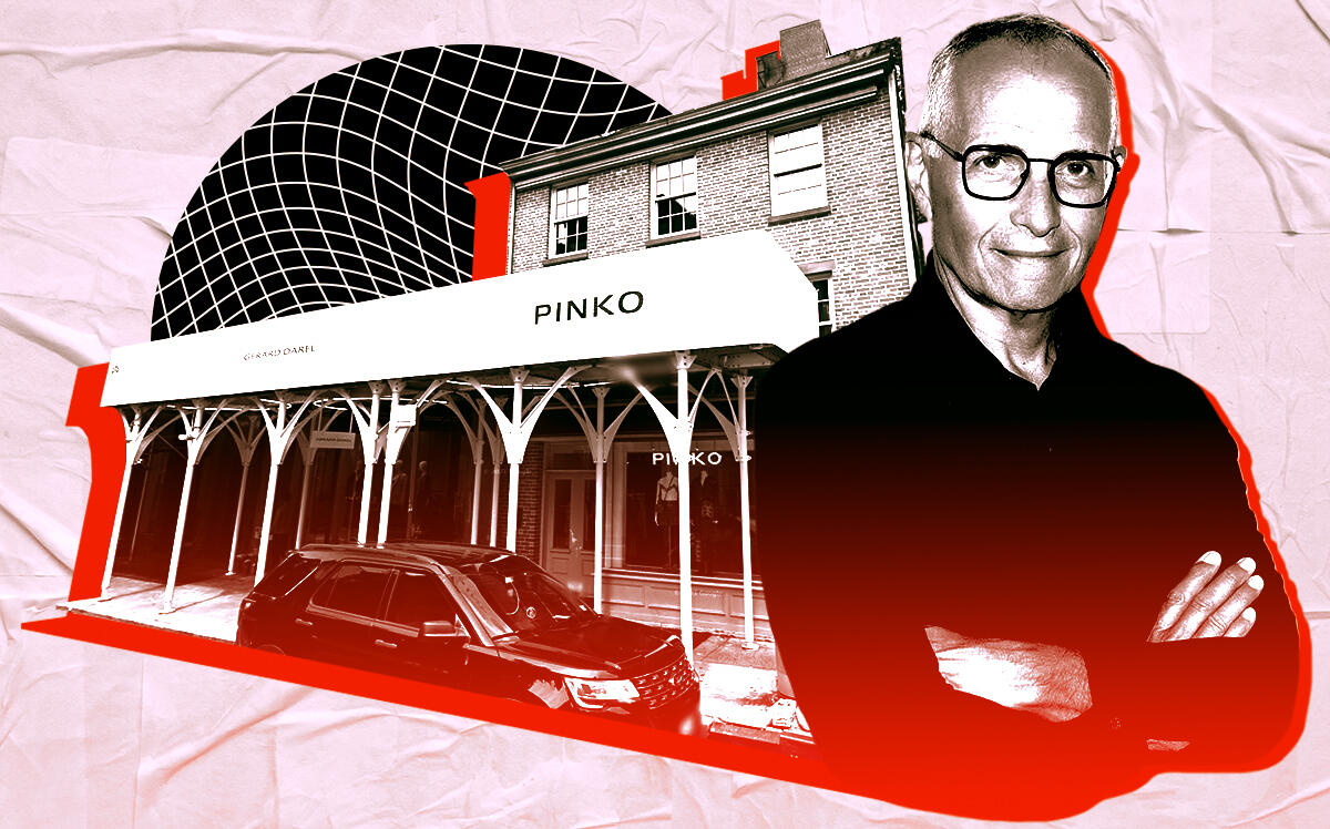 Pinko founder Pietro Negra and 143 Spring Street (Pinko, Google Maps, Getty)