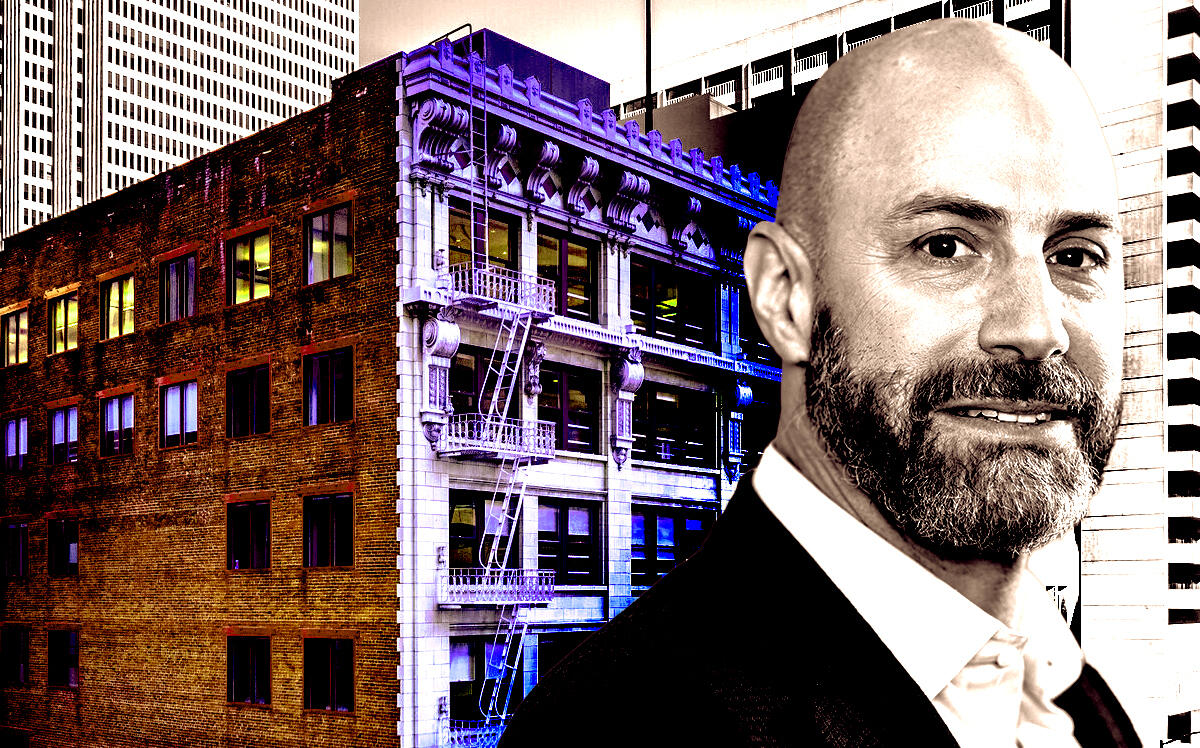 Etsy CEO Josh Silverman and 20 California Street (Photo Illustration by Steven Dilakian with Getty Images, LoopNet)