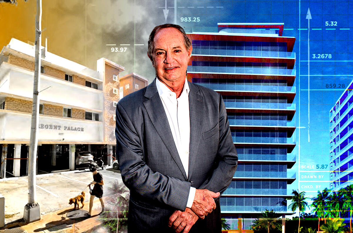 Jose Isaac Peres with 9309-9317 Collins Ave (Getty, R Palace Surfside)