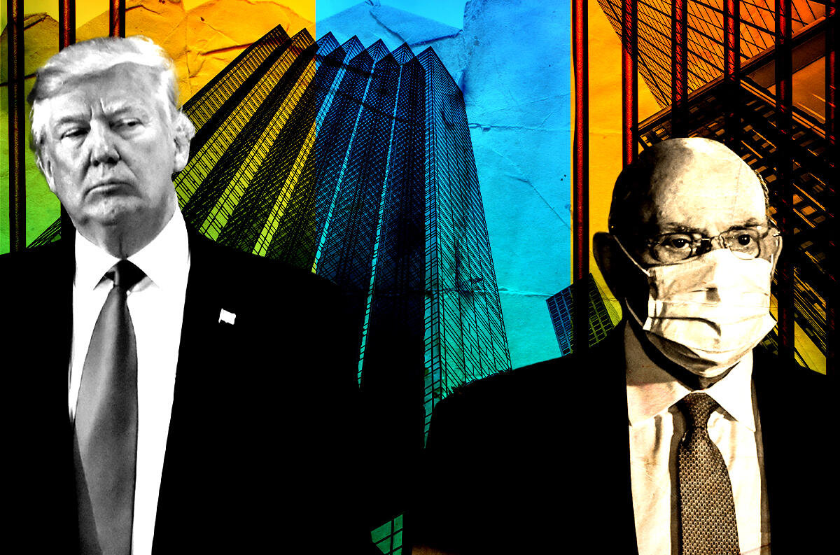 Donald Trump and Allen Weisselberg with Trump Tower