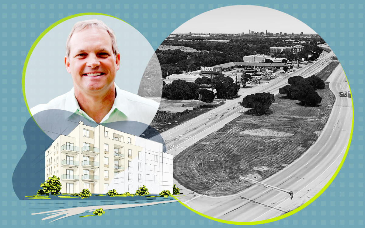MFB Real Estate's Jay Legg and 5526 W. U.S. Highway 290 West in Austin (MFB Real Estate, Google Maps, Getty)