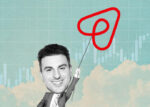 Airbnb's Brian Chesky (Illustration by Kevin Cifuentes for The Real Deal with Getty Images, DesignStudio/Public domain/via Wikimedia Commons)