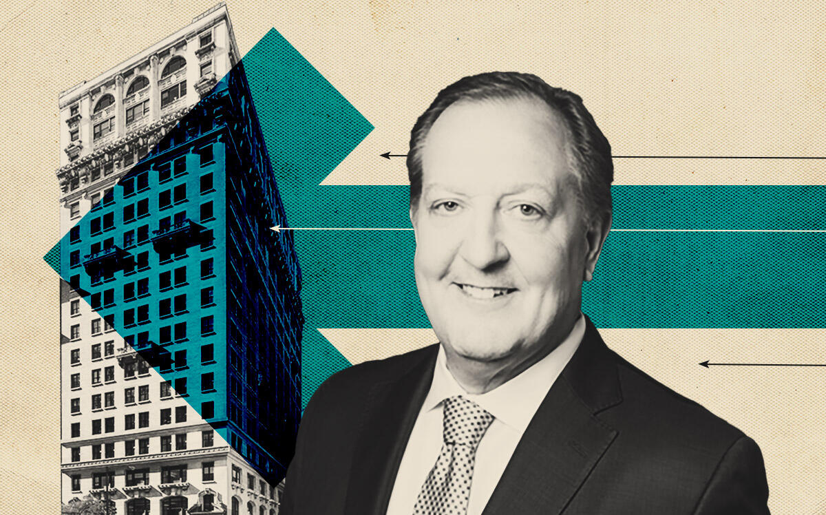 Columbia Property Trust's Nelson Mills and 114 Fifth Avenue (Illustration by Kevin Cifuentes for The Real Deal with Getty Images, L&L Holding Company, Columbia Property Trust)