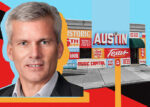 Stream Realty’s Lee Belland and the corner of I-35 and Sixth Street (LinkedIn, Google Maps)