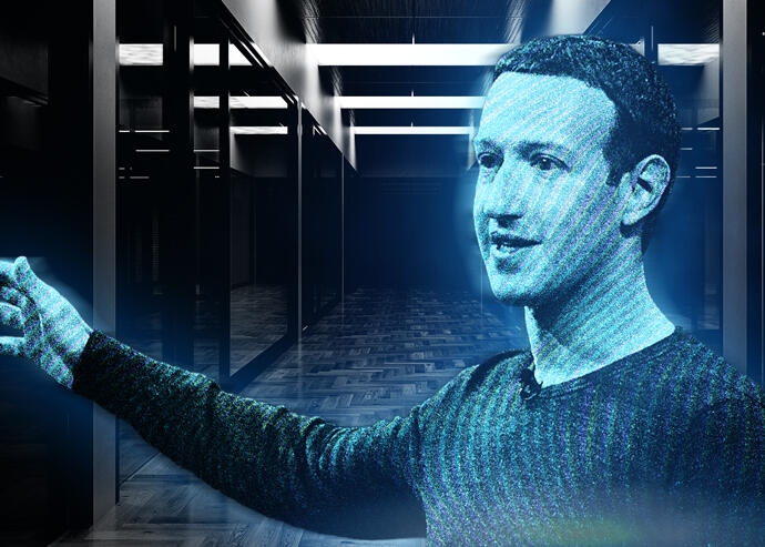 Photo Illustration of Mark Zuckerberg of Meta (Illustration by The Real Deal/Getty)