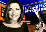 A photo illustration of Bed Bath & Beyond interim CEO Sue Gove (Getty Images, Bed Bath & Beyond)