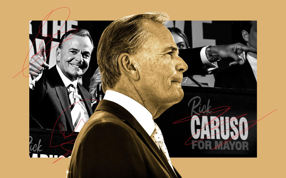 Caruso CEO Rick Caruso (Illustration by Kevin Rebong for The Real Deal with Getty)
