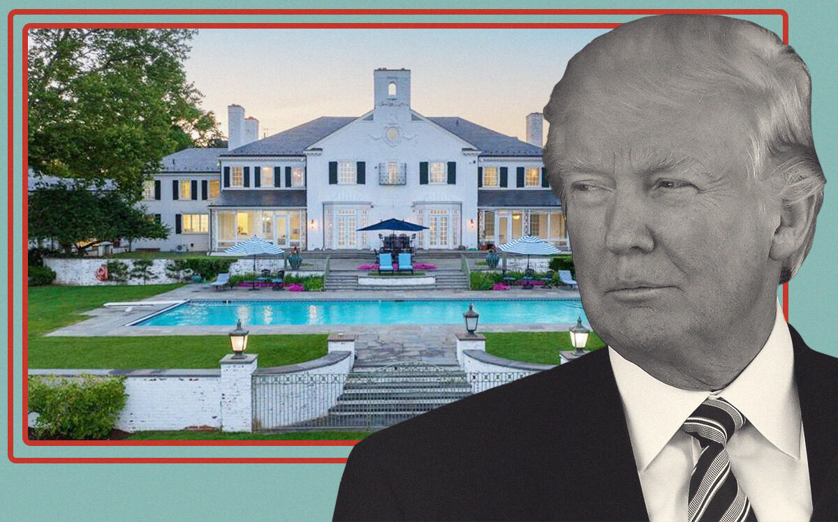 Donald Trump with 21 Vista Drive (Getty Images, Brown Harris Stevens)