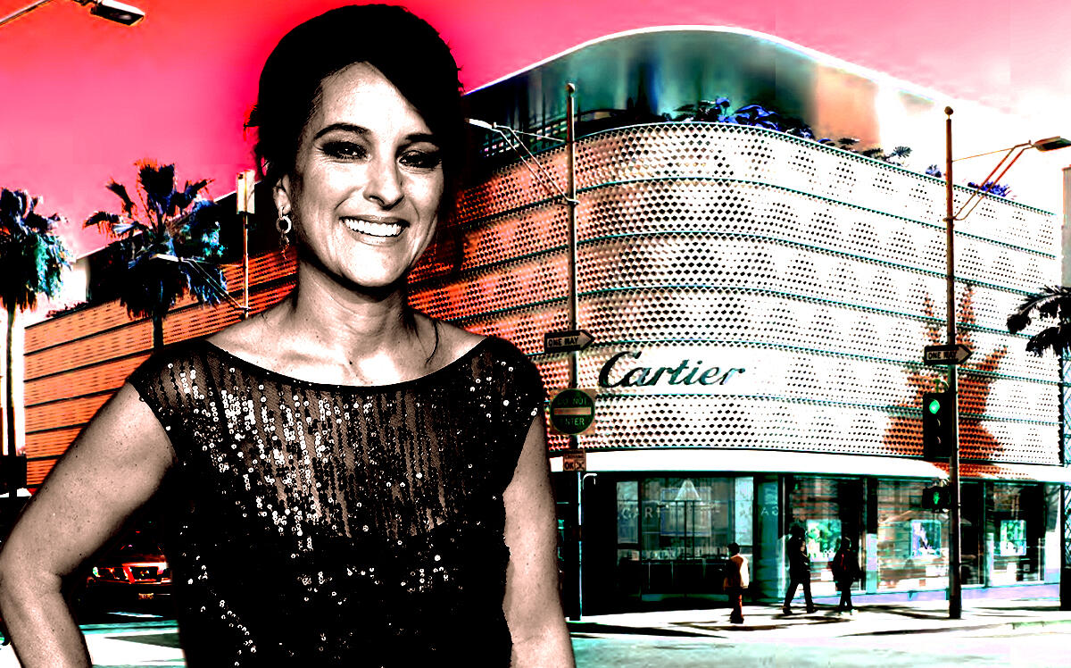 Mercedes Abramo, CEO of Cartier North America, and 370 North Rodeo Drive (Getty Images, Gensler)
