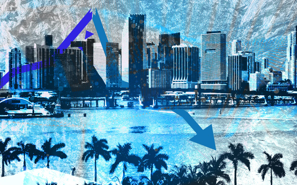 A photo illustration of the Miami skyline (Getty Images)