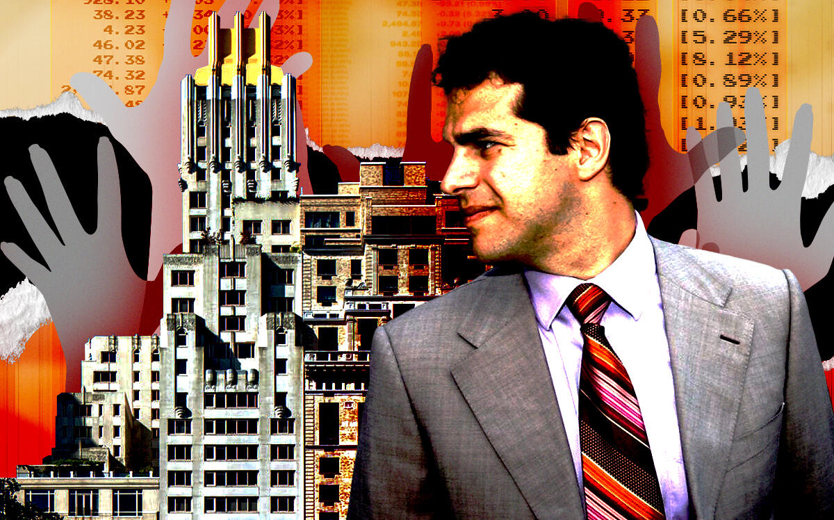 Daniel Grollo and 106 Central Park South (Photo Illustration by Steven DIlakian for The Real Deal with Getty Images)