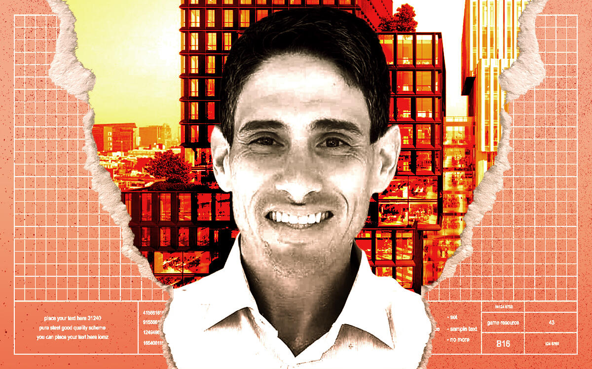 Seth Socolow, executive director of San Franciscans for Sports and Recreation here, and a rendering for 88 Bluxome Street (TMG Partners, SFSR, Getty Images)