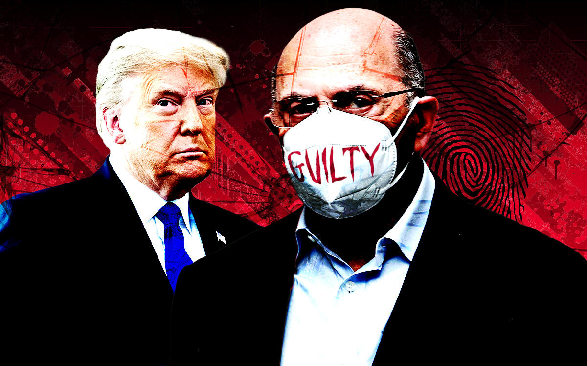 From left: Donald Trump and former Trump CFO Allen Weisselberg (Photo Illustration by Steven Dilakian for The Real Deal with Getty Images)
