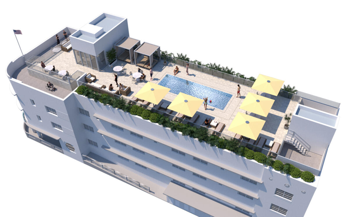Rendering of the project at 1360 Collins Avenue