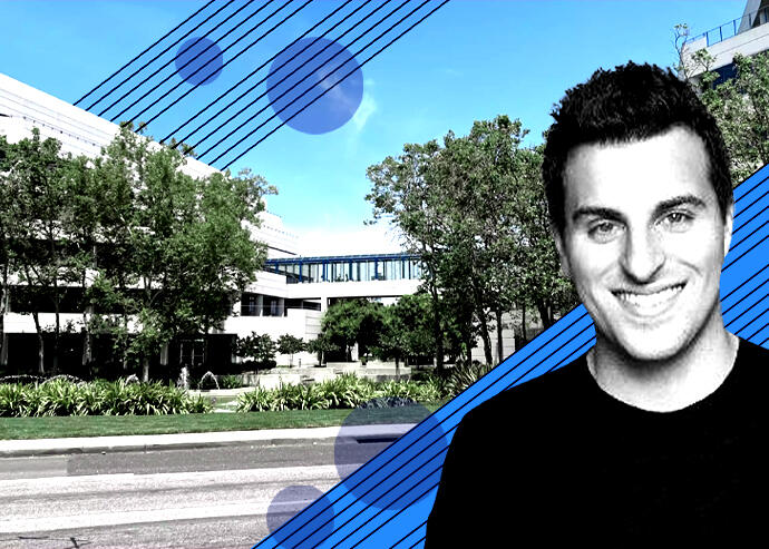 Airbnb's Brian Chesky with 4301-4401 Great America Parkway