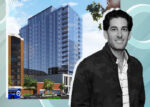 Horizon Realty Group’s Jeffrey Michael and a rendering of the project at 1621 Chicago Avenue (Legacy Evanston, Horizon Realty Group, Getty)