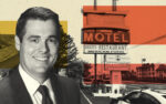 Mayor Pro Tem Trevor O'Neil and Covered Wagon Motel (City of Anaheim, Getty)