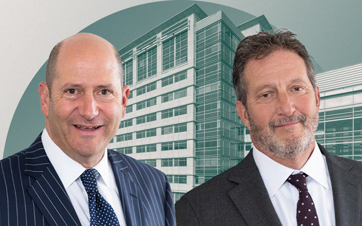 BA Investment Advisors' Larry Elbaum and Jeff Bernstein with 9550 West Higgins Road (BA Investment Advisors, LoopNet)