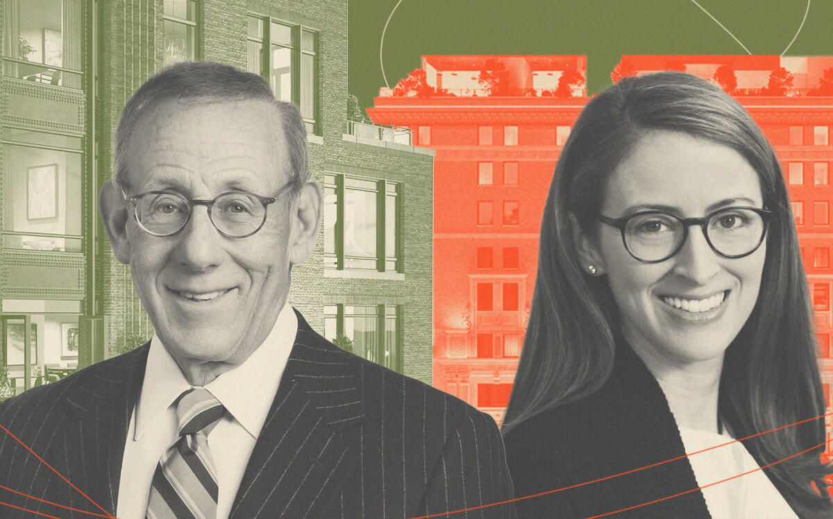 Related's Stephen Ross and Sugar Hill Capital's Margaret Grossman with One Prospect Park West and The Cortland (Related Companies, LinkedIn, One Prospect Park West)