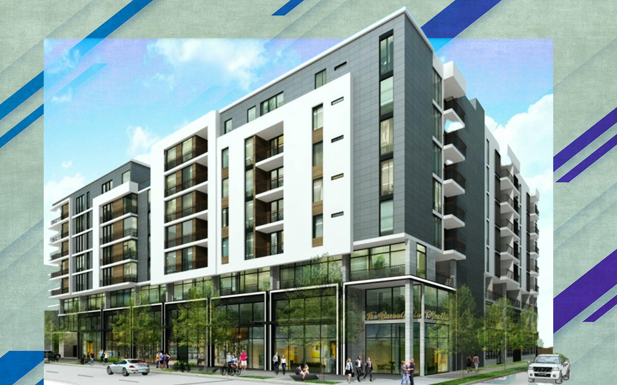 Rendering of the project at 1530-544 W. San Carlos St., San Jose (Studio Current, Getty)