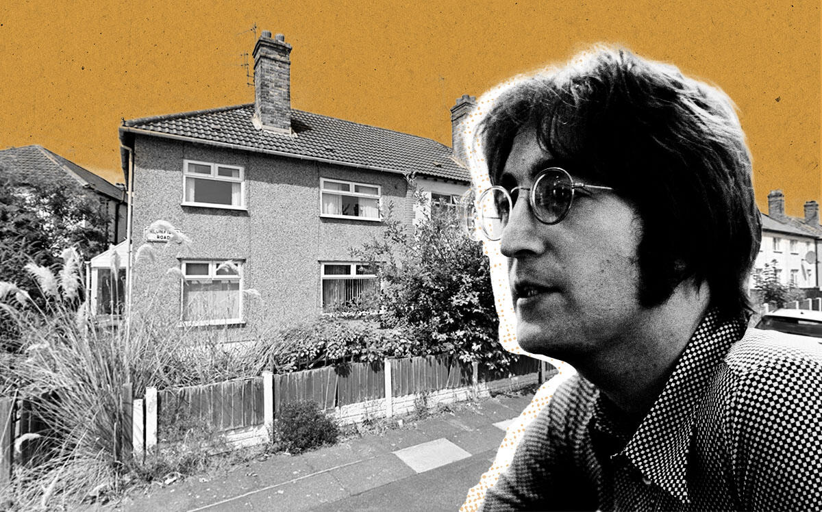 John Lennon, 1 Blomfield Road in Liverpool, United Kingdom (Getty, Google Maps)