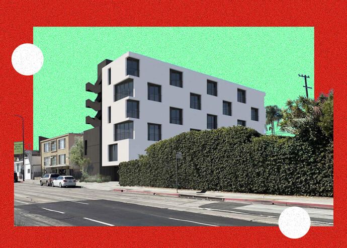 A rendering of 4827 South Crenshaw Boulevard (Hopson Rodstrom Design)