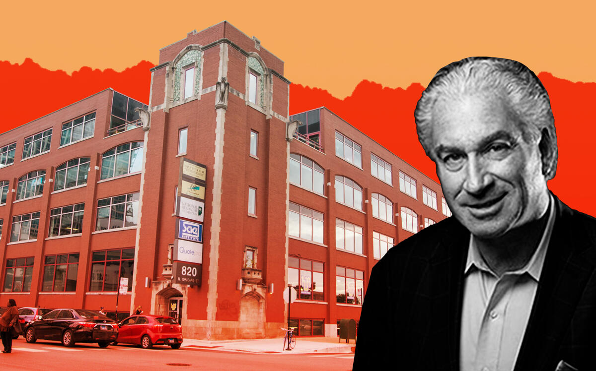 Spectrum Real Estate's Jerry Lasky and 820 North Orleans Street (Spectrum Chicago)