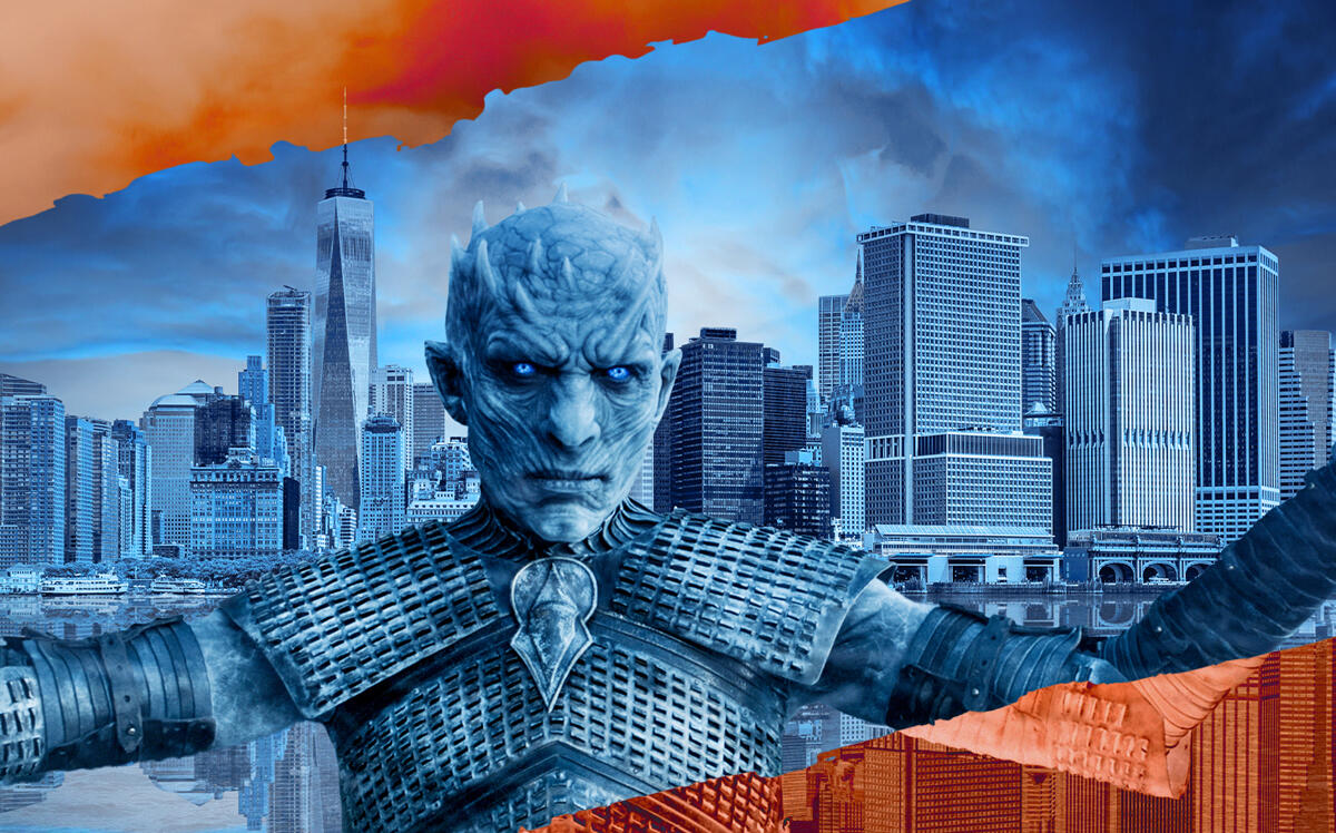 An illustration of the Night King from Game of Thrones (Getty, Night King courtesy of HBO via WarnerMedia)