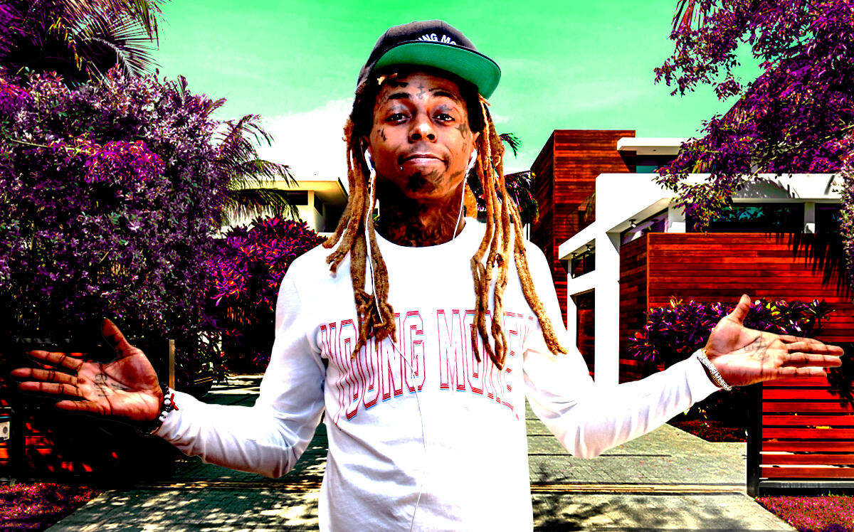 Lil Wayne and 6480 Allison Road in Miami Beach (Getty Images, Become Legendary/Douglas Elliman Realty)
